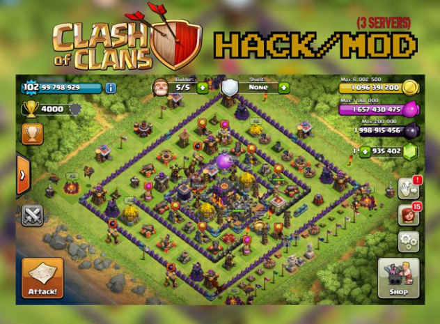 Clash Of Clans Mod Apk Unlimited Mod Hack June 15 Modapeka